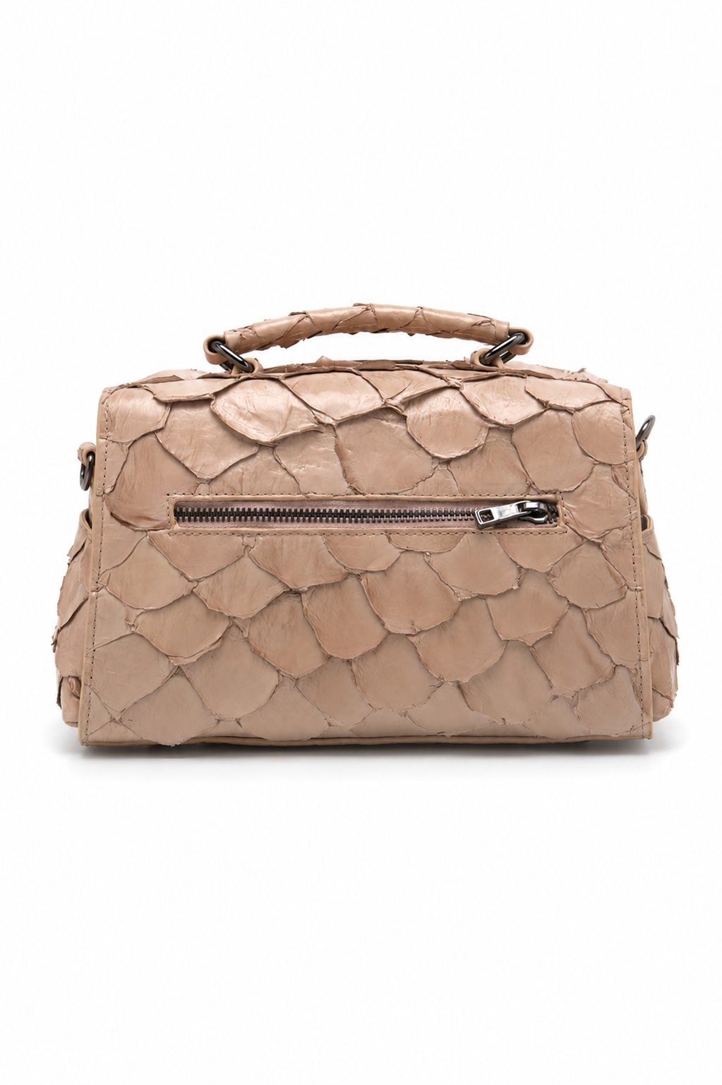 Bolsa Mari | Couro Pirarucu | Bege