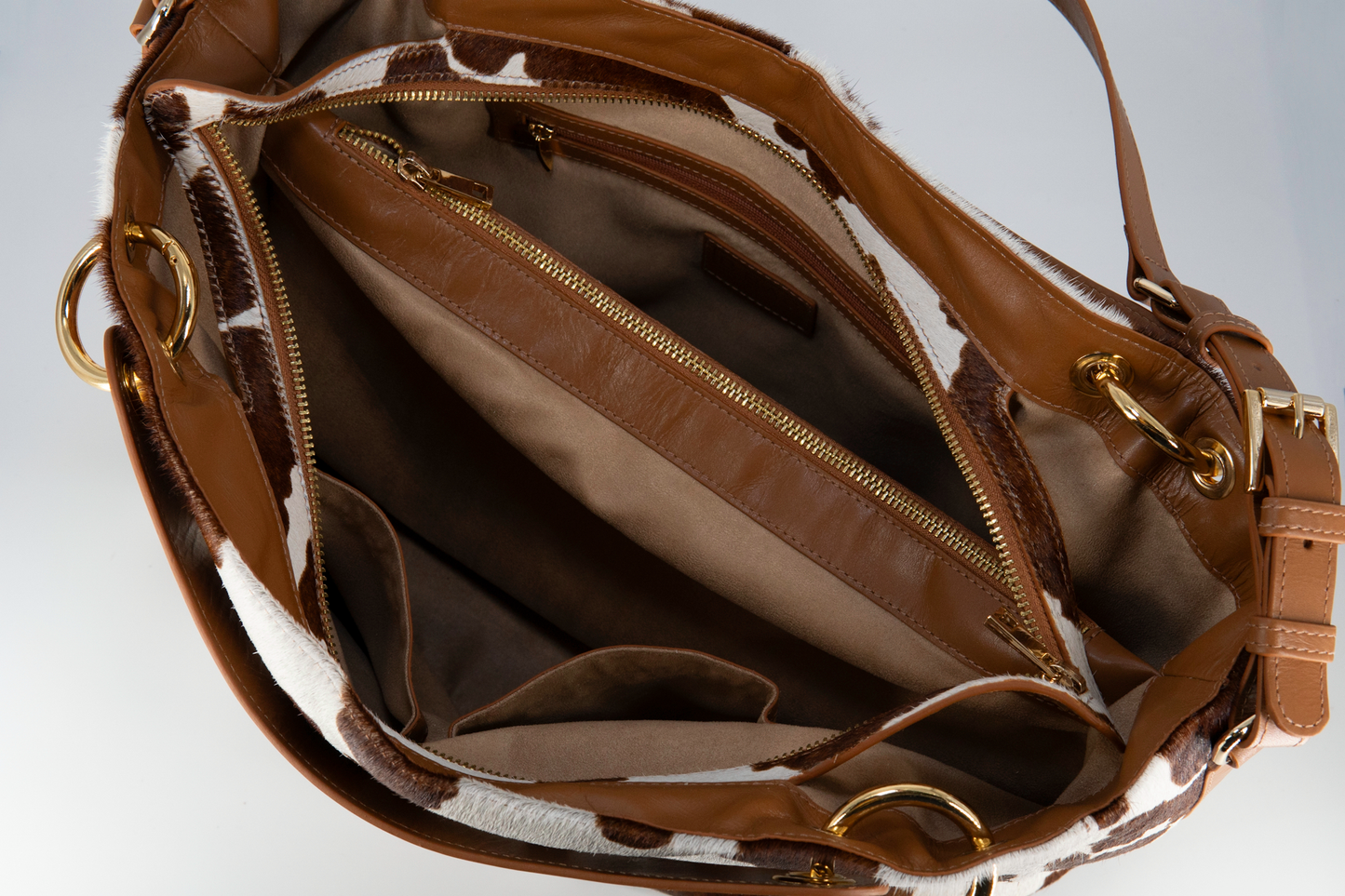 Bolsa Livian | Couro de Vaca | Animal Print
