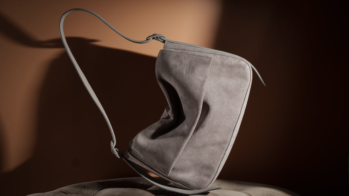 Bolsa Priscila | Camurça | Cinza