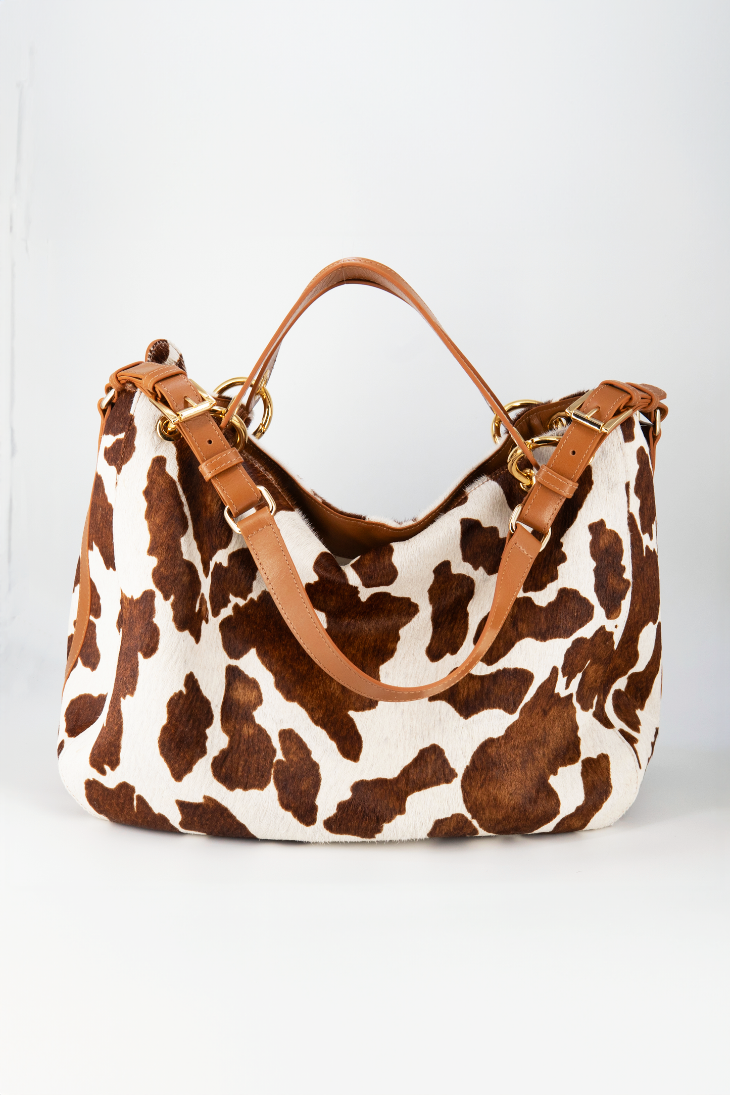 Bolsa Livian | Couro de Vaca | Animal Print