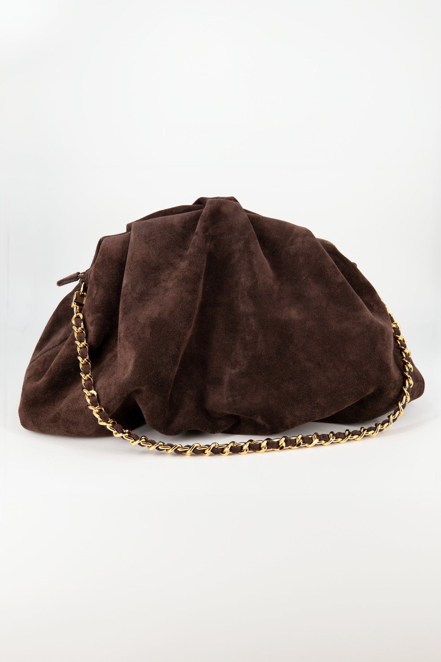 Bolsa Tanara | Couro Camurça | Marrom
