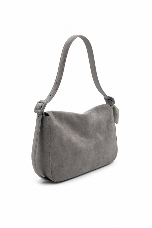 Bolsa Priscila | Camurça | Cinza