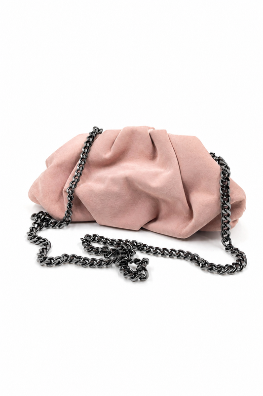 Bolsa Tanara P | Camurça | Rosa