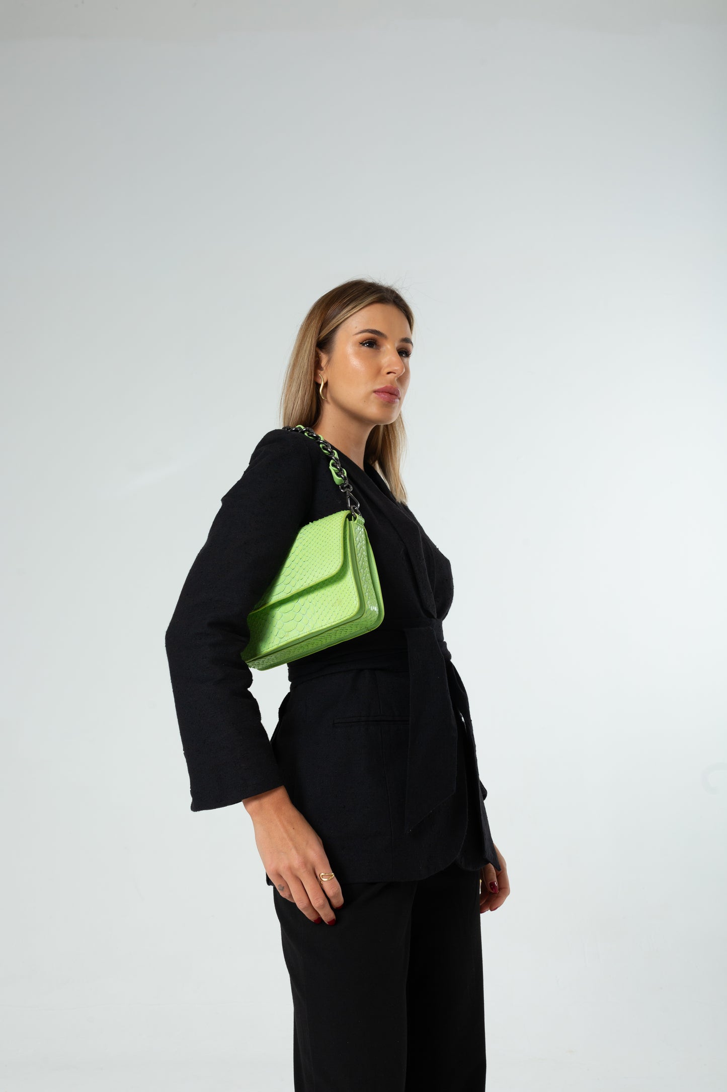 Bolsa Elisa | Couro de Python | Lima