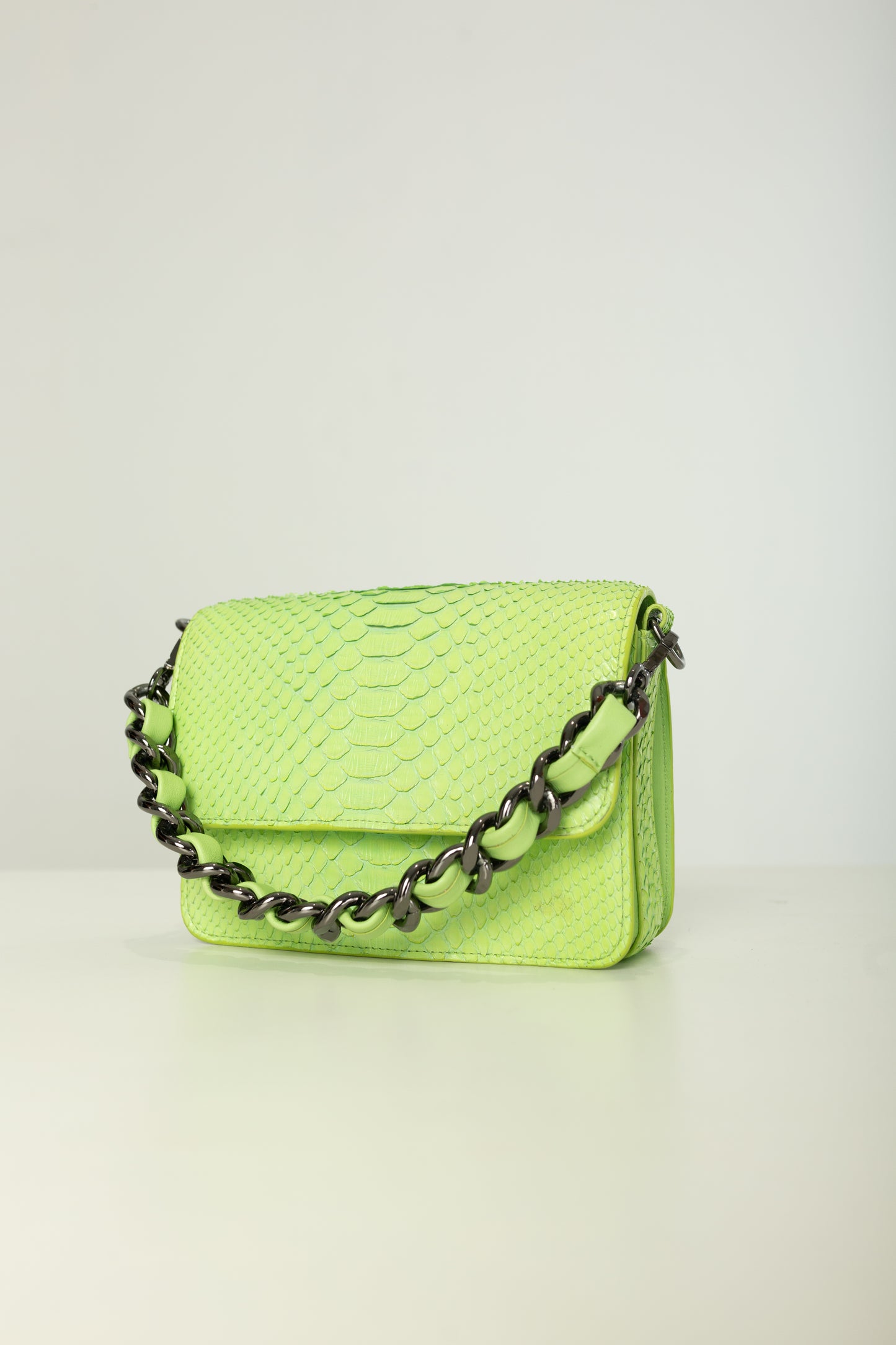 Bolsa Elisa | Couro de Python | Lima