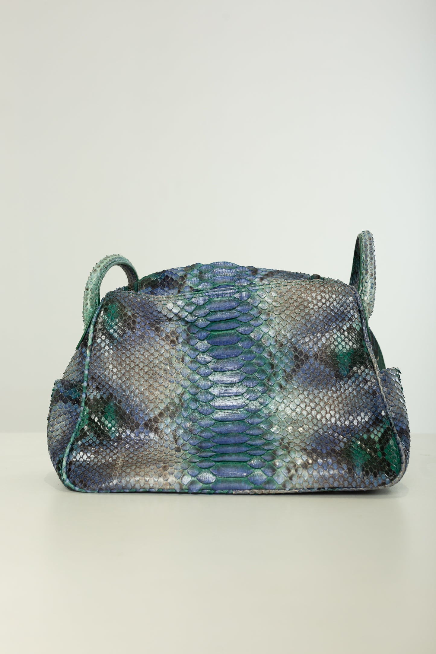 Bolsa Vera | Couro de Python Artesanal | Verde