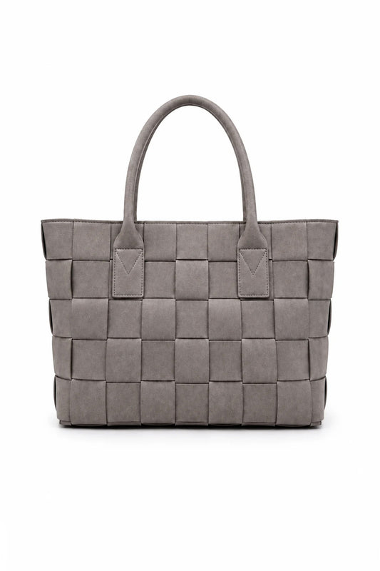 Bolsa Bet | Pelica de Caprino | Cinza