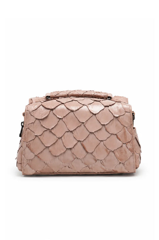 Bolsa Mari | Couro Pirarucu | Bege