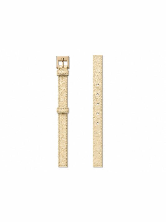 Cinto | Couro de Pirarucu | Off White | Ferragem Dourada