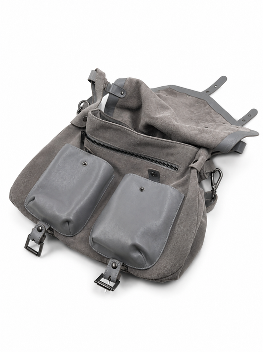 Bolsa Liége | Camurça | Cinza