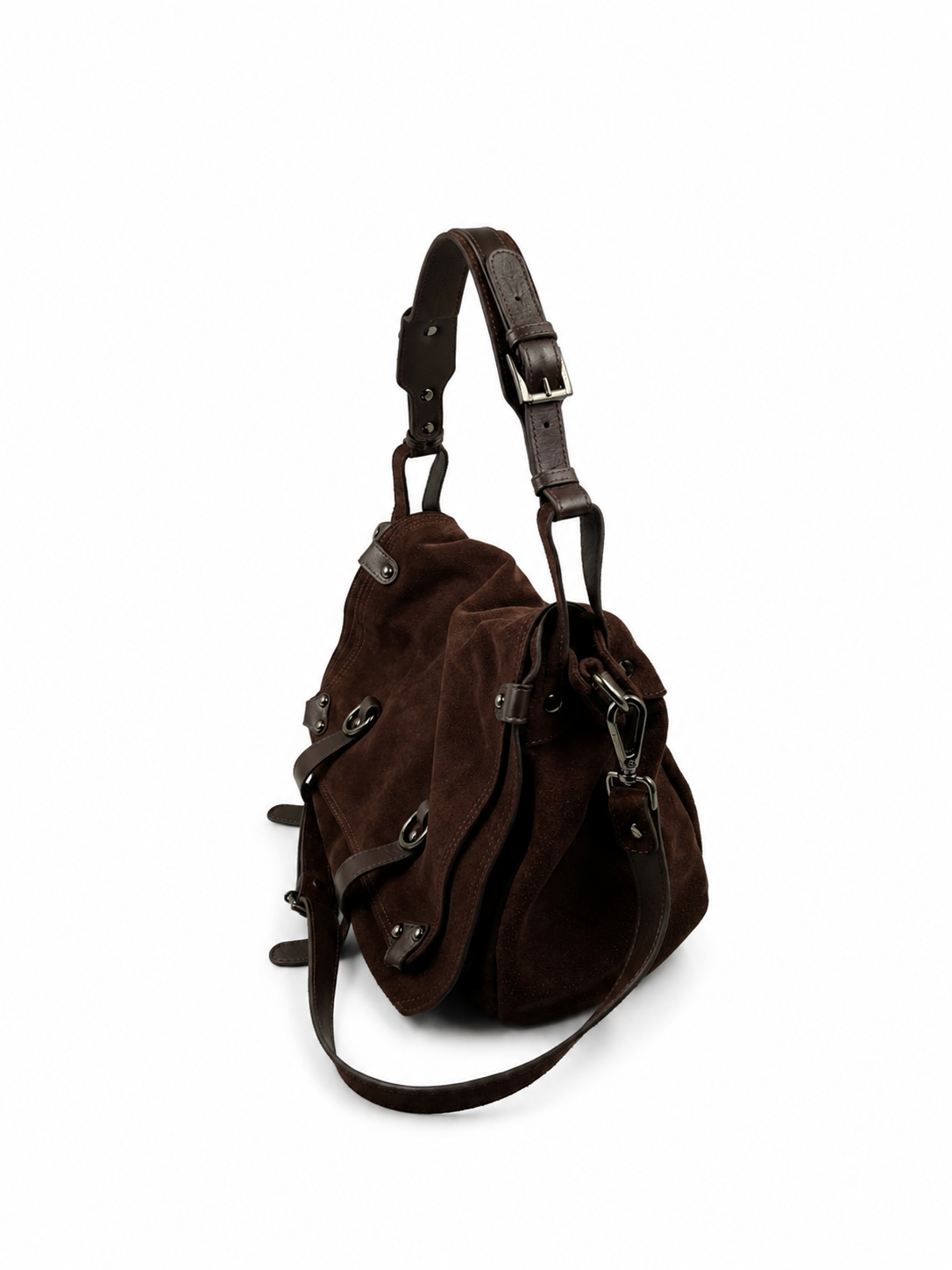 Bolsa Liége | Camurça | Marrom