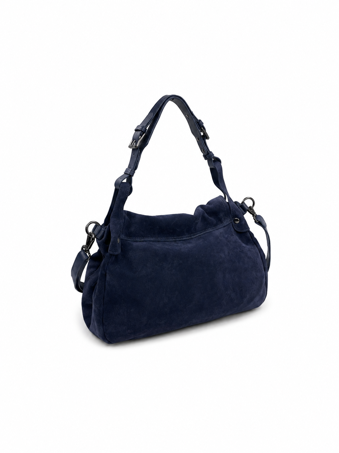 Bolsa Liége | Camurça | Azul Marinho