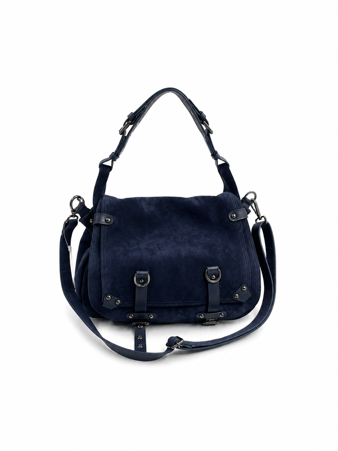 Bolsa Liége | Camurça | Azul Marinho