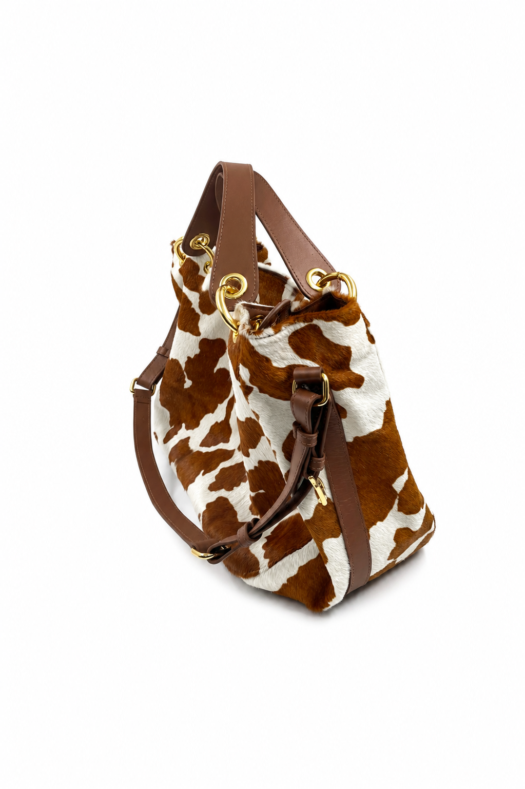 Bolsa Livian | Couro Bovino | Animal Print