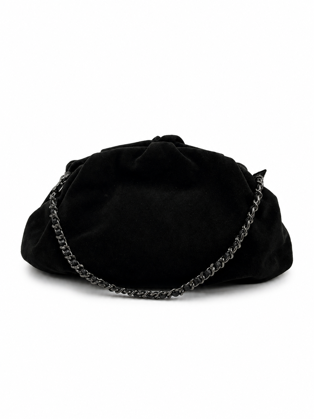 Bolsa Marcela | Camurça | Preta | Ferragem Ônix