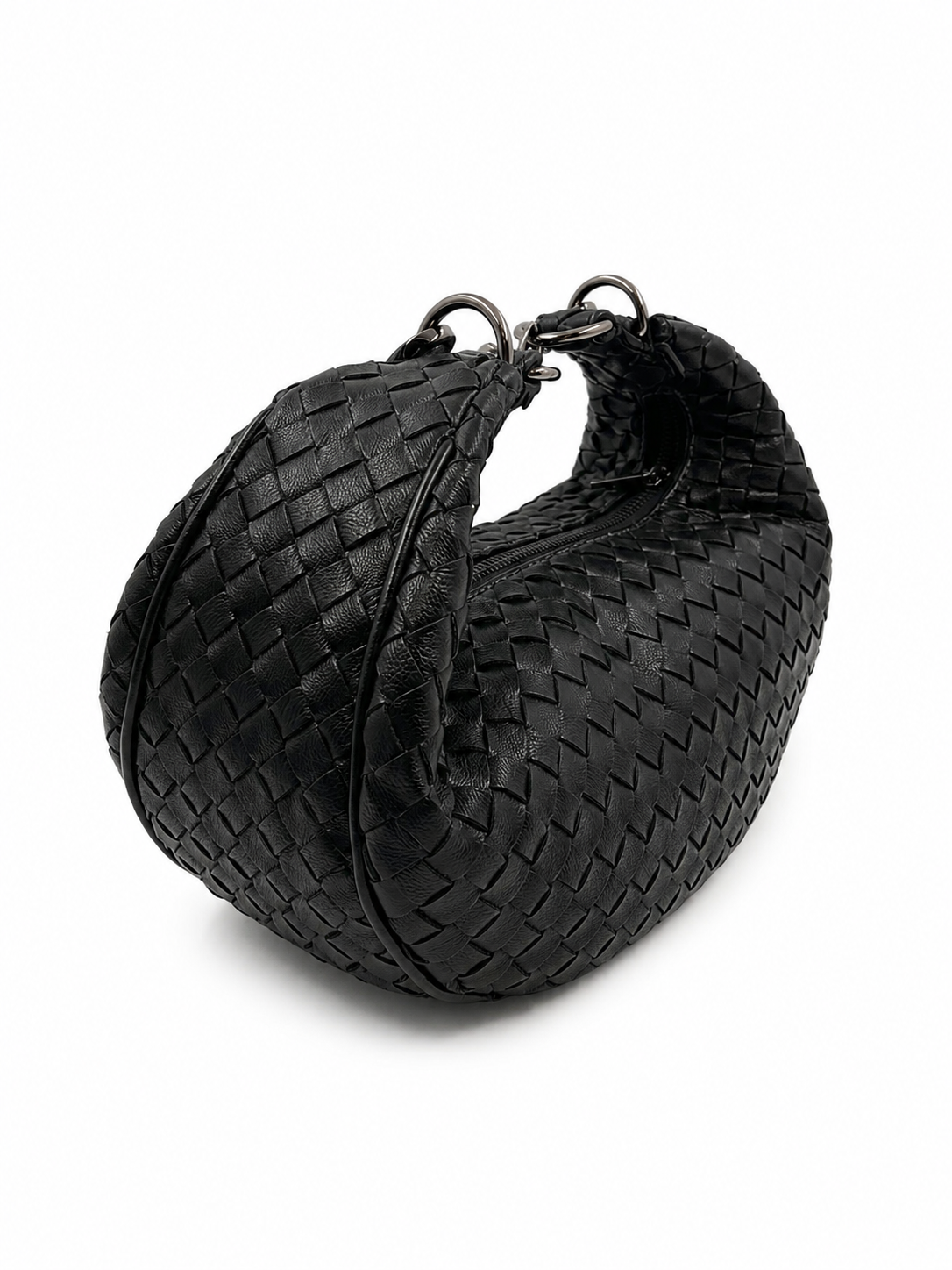 Bolsa Marcela P | Pelica de Caprino | Preta | Ferragem Ônix