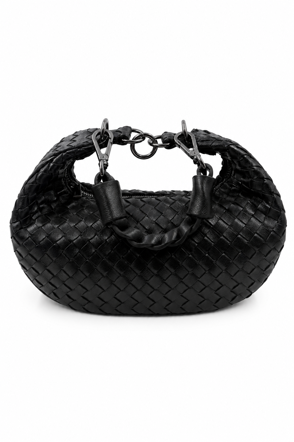 Bolsa Marcela P | Pelica de Caprino | Preta | Ferragem Ônix