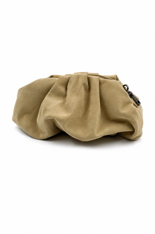 Bolsa Tanara P | Camurça | Amarelo Manteiga