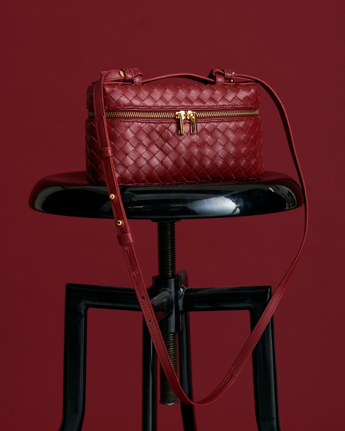Bolsa Valentina | Pelica de Caprino | Vermelha