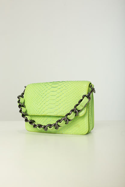 Bolsa Elisa | Couro de Python | Lima